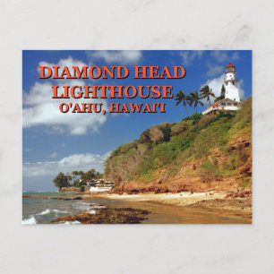 Diamond Head Lighthouse, O'ahu, Carte postale Hawa