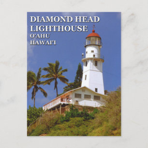 Diamond Head Lighthouse, O'ahu, Carte postale Hawa