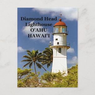 Diamond Head Lighthouse, O'ahu, Carte postale Hawa