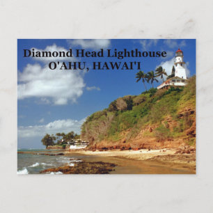 Diamond Head Lighthouse, O'ahu, Carte postale Hawa