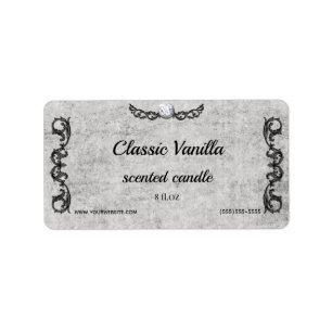 Diamond Scroll Classic Luxury Parfumé étiquette
