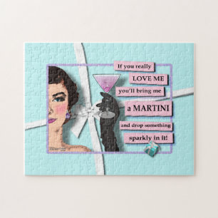 DIAMONDS & MARTINIS COCKTAIL PARTY PUZZLE