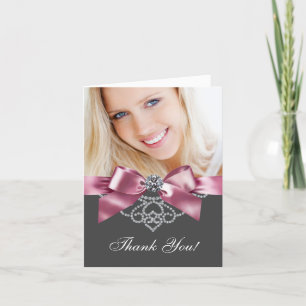 Diamonds rose et noir Photo Merci Cartes