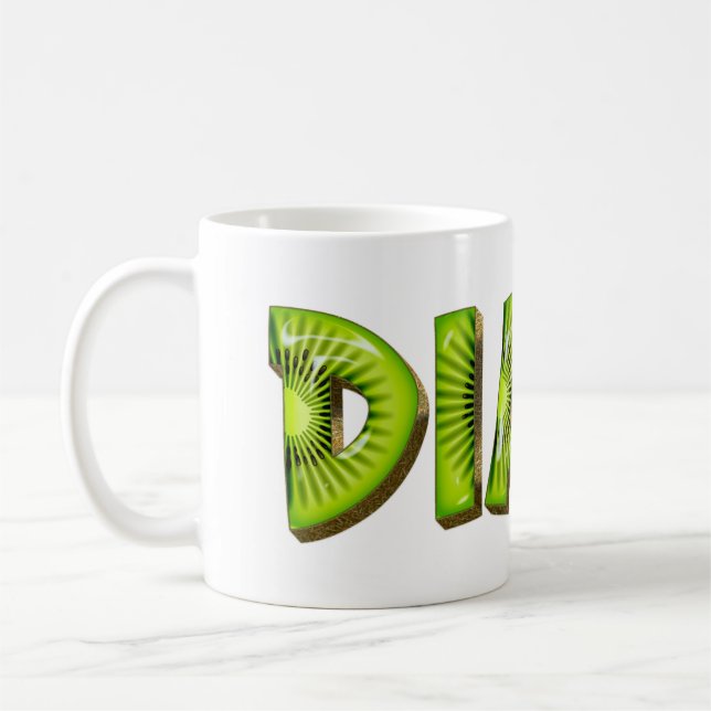 Diane Name Kiwi Style Tasse Teetasse Café (Gauche)