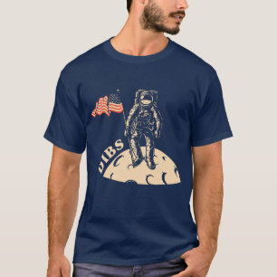 Dibs Man in the Moon Mens T-shirt
