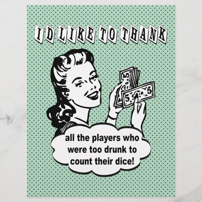 Dice Drôle - Je voudrais remercier (Devant)