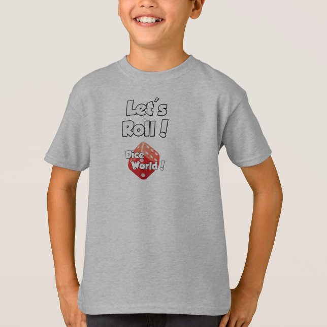 Dice World ! T-shirt pour enfants (Devant)