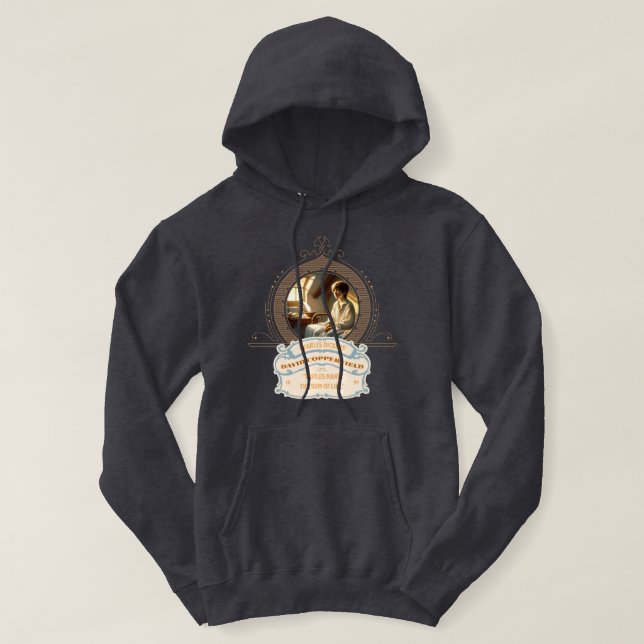 Dickens Copperfield Citation Sweat à capuche Or Bl (Design devant)