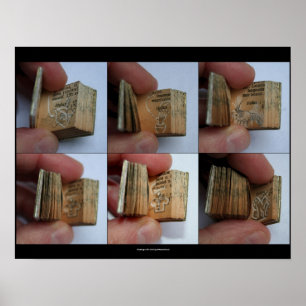 DicofrAngle Miniature Livre avec dessin Poster