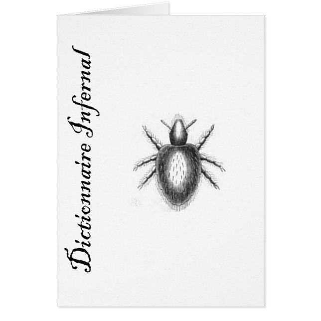 Dictionnaire-démon infernal ? coutil ? puce ? (Devant)