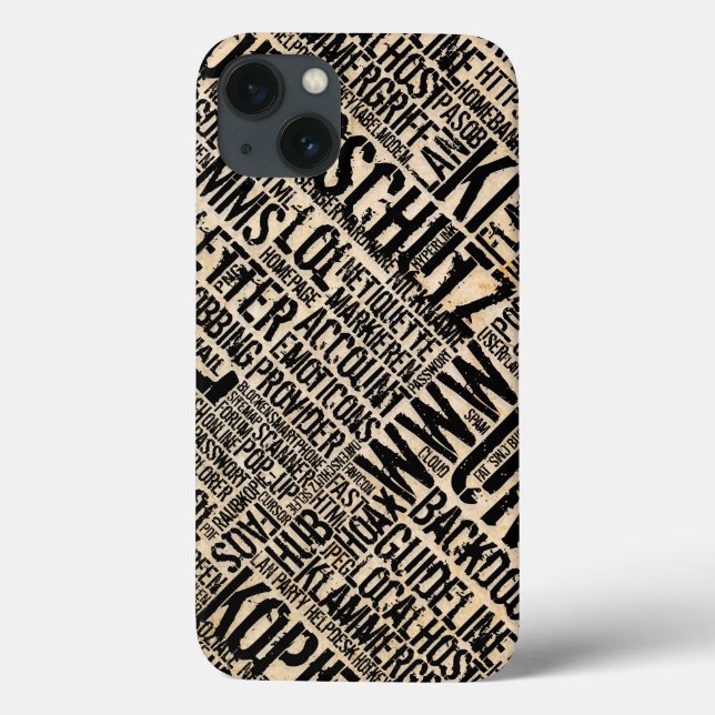 Dictionnaire informatique - étui pour iPhone Case- (Verso)