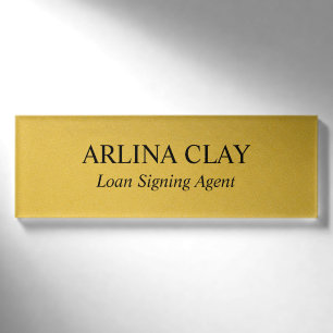 D'identification Badge de nom d'agent de signature de prêt notaire