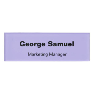 D'identification Badge de nom d'employé pour entreprise simple