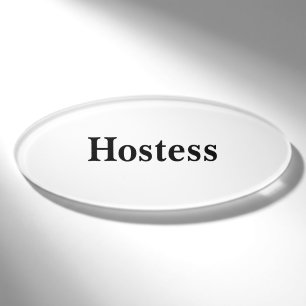 D'identification Badge Magnétique - Hôtesse