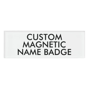 D'identification Badge magnétique personnalisé vierge 3" x 1"