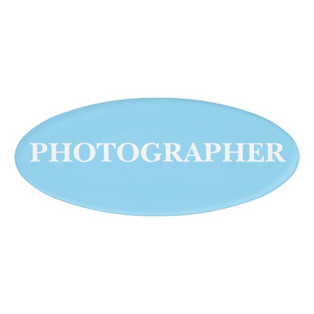 D'identification Badge Magnétique - Photographe (Devant)