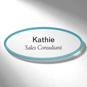 D'identification Badge nominatif magnétique ovale Badge de titre pr