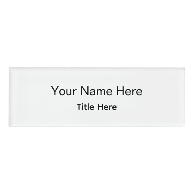 D'identification Badge personnalisé pour employé professionnel (Devant)
