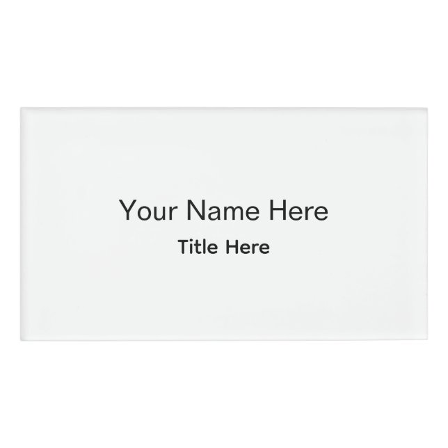 D'identification Badge personnalisé pour employé professionnel (Devant)
