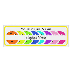 D'identification Club de Pickleball Badge Personnalisé Employé Ball