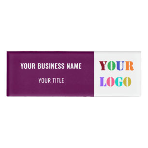 D'identification Exemple de badge d'information de logo d'entrepris