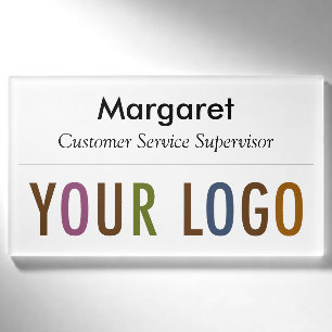 D'identification Grand Badge Magnétique Personnalisé Logo Entrepris