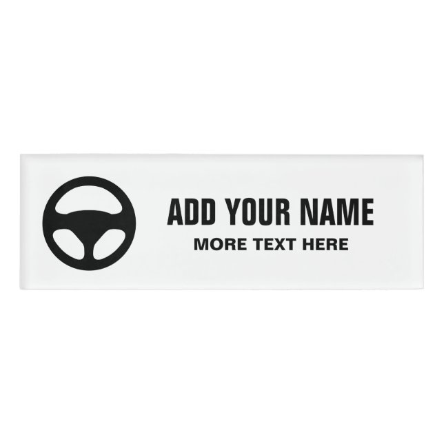 D'identification Instructeur d'école de conduite badge nominatif ma (Devant)