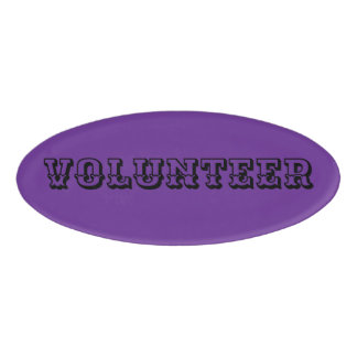 D'identification Magnetic Badge - Volunteert