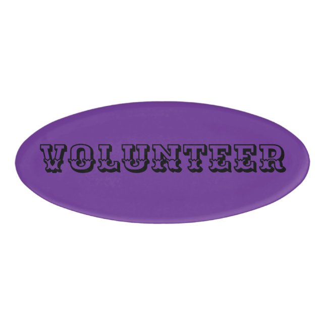 D'identification Magnetic Badge - Volunteert (Devant)