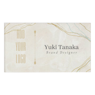 D'identification Minimal Name Badge | Elegant Magnetic Acrylic Name