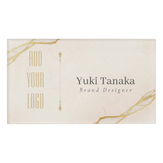 D'identification Minimal Name Badge | Elegant Magnetic Acrylic Name