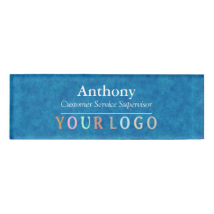 D'identification Name Badge Magnet Custom Logo Employee Staff Large