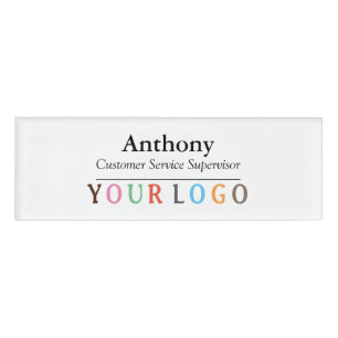 D'identification Nom Badge Magnet Custom Logo Personnel Employé Gr