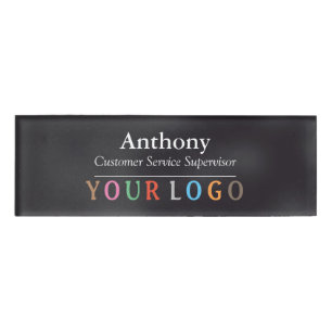 D'identification Nom Badge Magnet Custom Logo Personnel Employé Gra