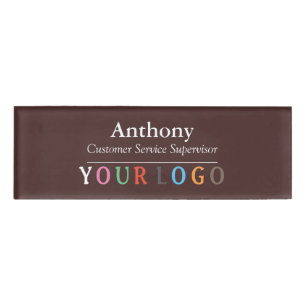 D'identification Nom Badge Magnet Custom Logo Personnel Employé Gra