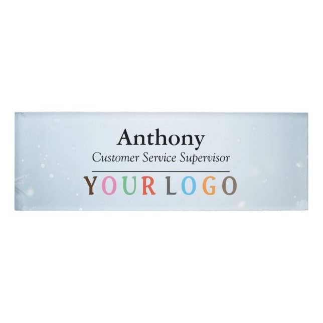 D'identification Nom Badge Magnet Custom Logo Personnel Employé Gra (Devant)