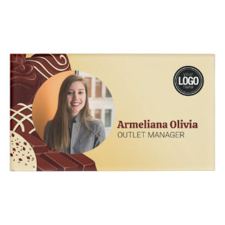 D'identification Personnalisez le badge d'entreprise moderne au cho