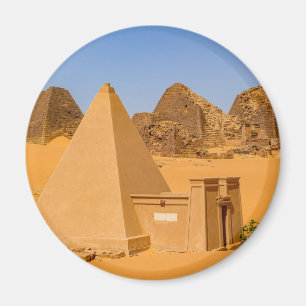 Die Pyramiden von Meroe im Sudan Magnet