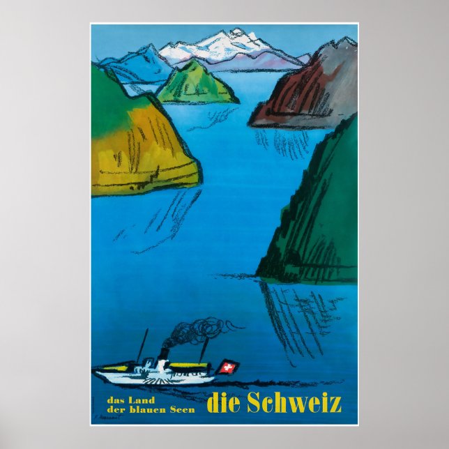 Die Schweiz, Suisse, Affiche de voyage (Devant)
