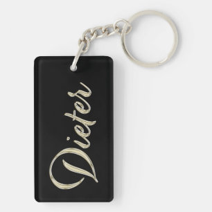 Dieter Name whitegold Porte-clés