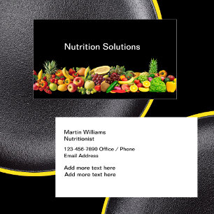 Diététicienne nutritionniste Nouveaux Cartes de vi