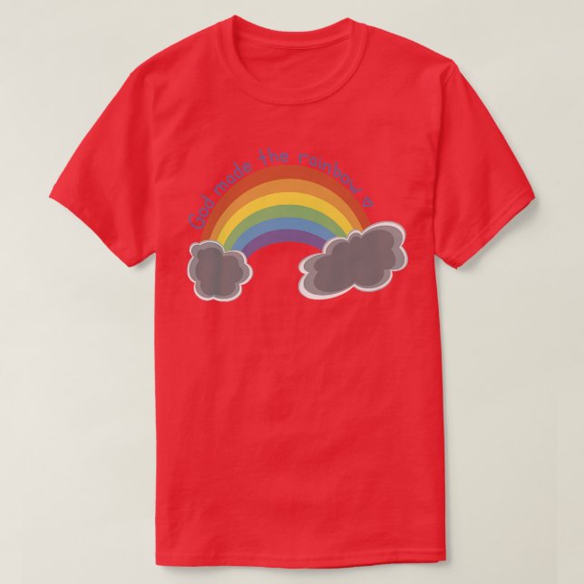 Dieu A Fait Le T-shirt Rainbow Premium (Design devant)
