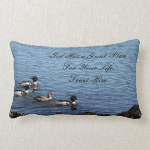 Dieu a un coussin lombaire de citation inspirée de