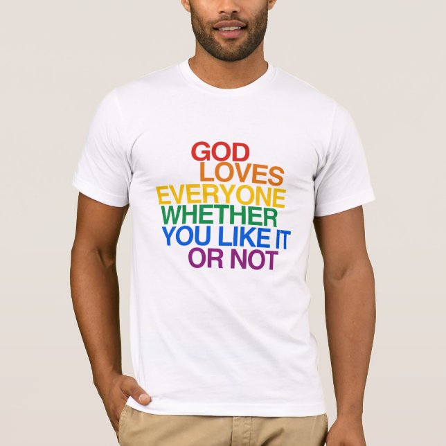 DIEU AIME TOUT LE MONDE - T-Shirt (Devant)