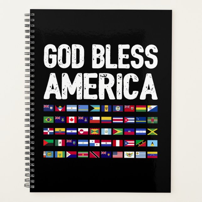 Dieu Bénisse l'Amérique Fierté Latino Tous les Pay (Devant)