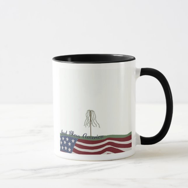 Dieu bénisse l'Amérique Mug (Droite)