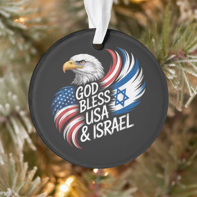 Dieu bénisse les États-Unis d'Amérique Israël (Arbre)