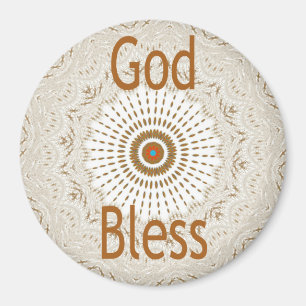 Dieu Bénisse Nos aimants de réfrigérateur