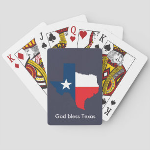 Dieu bénissent des cartes de jeu du Texas