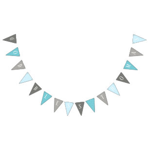 Dieu bénissent la bannière bleue et grise de